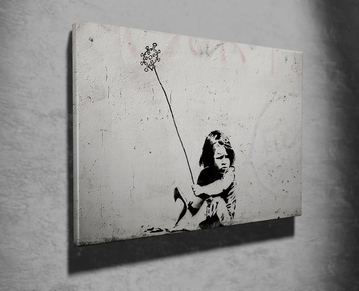 Wallity Lienzo Decorativo Banksy WY08 70 x 100 cm